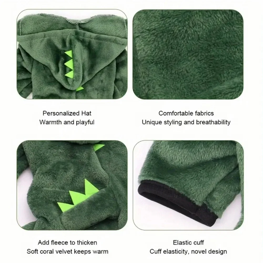 Green Dinosaur Dog Costume